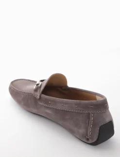 Sale Fondo car treccina pelle Uomo Mocassini