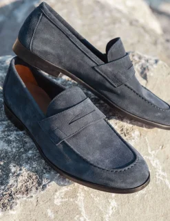 Outlet Mocassini camoscio Uomo Mocassini