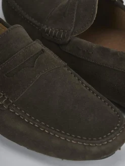 Hot Mocassini camoscio testa Uomo Mocassini