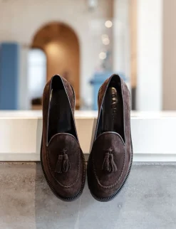 Outlet Mocassini camoscio testa Uomo Mocassini