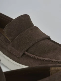 New Mocassini camoscio testa Uomo Mocassini