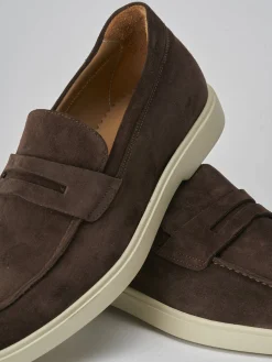 Outlet Mocassini camoscio testa Uomo Mocassini