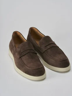 Outlet Mocassini camoscio testa Uomo Mocassini