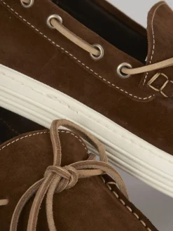 Hot Mocassini camoscio testa Uomo Mocassini