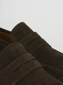 Hot Mocassini camoscio testa Uomo Mocassini