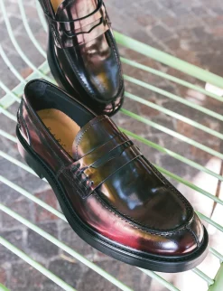 Online Mocassini pelle bordo' Uomo Mocassini