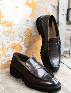 Sale Mocassini pelle testa Uomo Mocassini