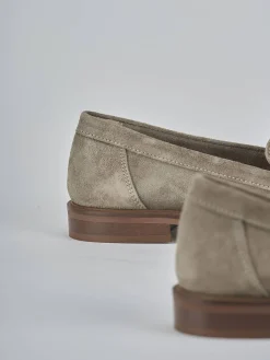 Mocassini tacco 1cm camoscio Donna Mocassini