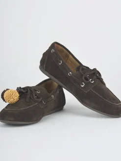 Mocassini tacco 1cm camoscio testa Donna Mocassini