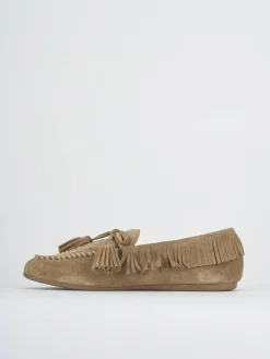 New Mocassini tacco 1cm camoscio Donna Mocassini