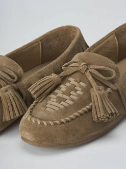 New Mocassini tacco 1cm camoscio Donna Mocassini