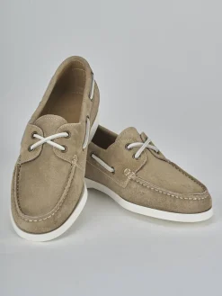 Outlet Mocassini tacco 1cm camoscio Donna Mocassini