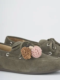 Mocassini tacco 1cm camoscio Donna Mocassini