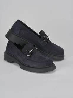 New Mocassini tacco 3cm camoscio Donna Mocassini