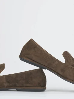 New Mocassini tacco 1cm camoscio testa Donna Mocassini