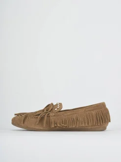 New Mocassini tacco 1cm camoscio Donna Mocassini