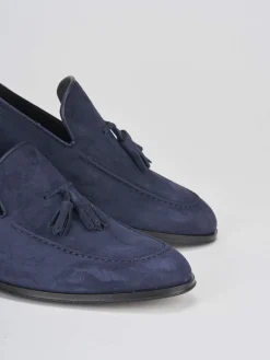 Clearance Mocassini tacco 2cm camoscio Uomo Mocassini