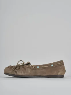 Discount Mocassini tacco 1cm camoscio Donna Mocassini