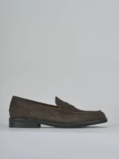 Sale Mocassini tacco 2cm camoscio testa Donna Mocassini