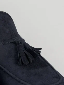 Discount Mocassini tacco 2cm camoscio Uomo Mocassini