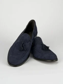 Discount Mocassini tacco 2cm camoscio Uomo Mocassini