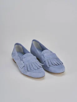 Clearance Mocassini tacco 1cm camoscio Donna Mocassini