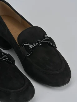 Online Mocassini tacco 5cm camoscio Donna Mocassini