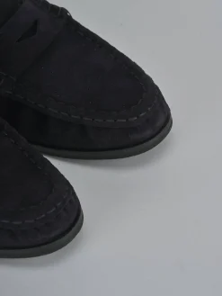 Hot Mocassini tacco 2cm camoscio Donna Mocassini