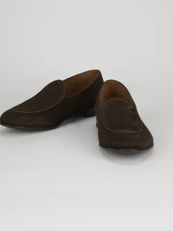 Mocassini tacco 2cm camoscio testa Uomo Mocassini