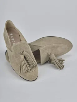 New Mocassini tacco 1cm camoscio Donna Mocassini