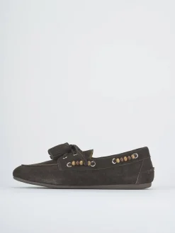 Online Mocassini tacco 1cm camoscio testa Donna Mocassini