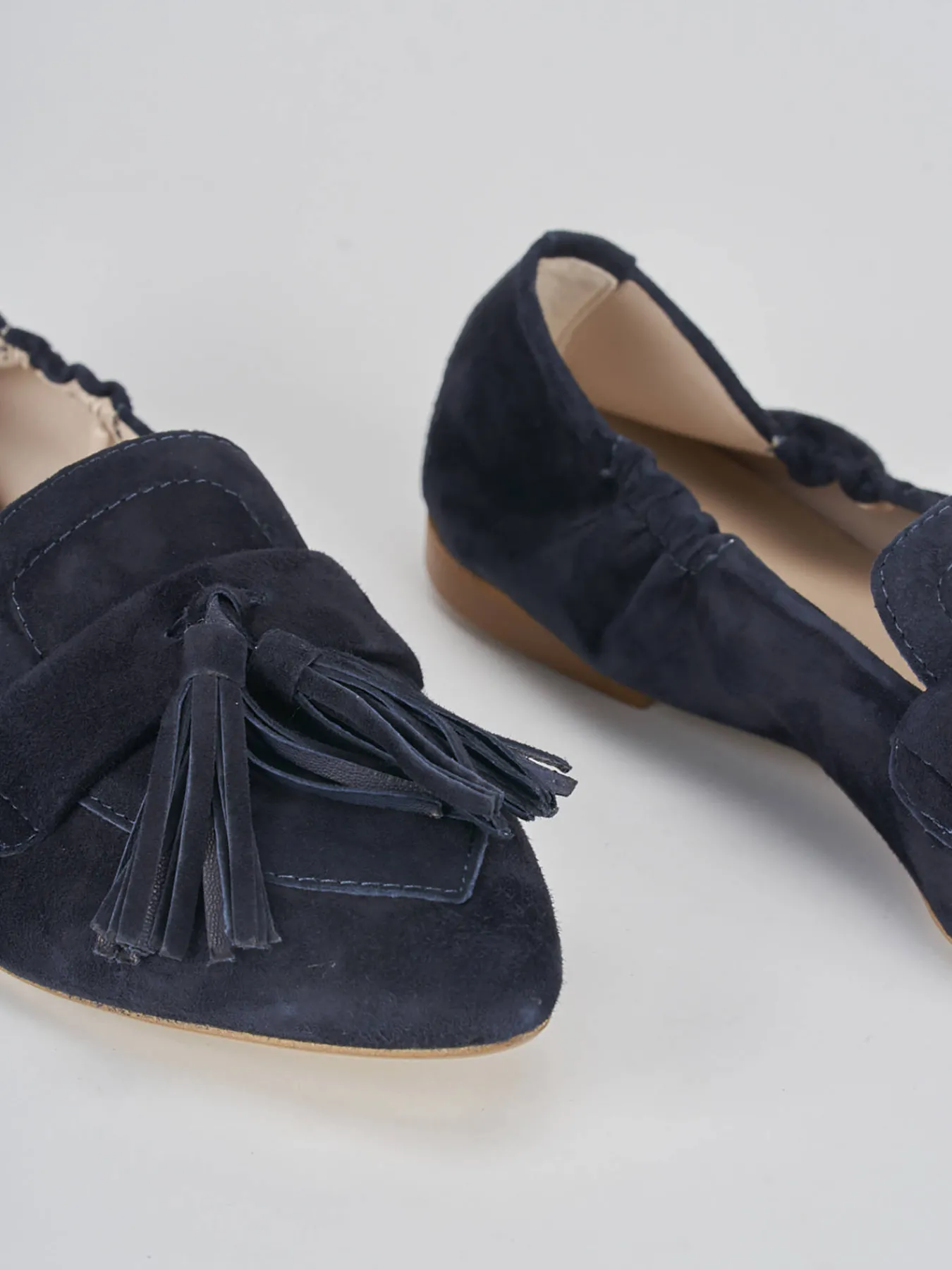 Sale Mocassini tacco 1cm camoscio Donna Mocassini