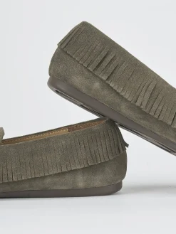 Online Mocassini tacco 1cm camoscio Donna Mocassini