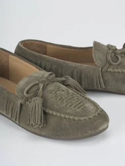 Online Mocassini tacco 1cm camoscio Donna Mocassini