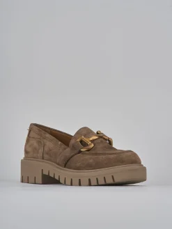 Best Mocassini tacco 2cm camoscio Donna Mocassini