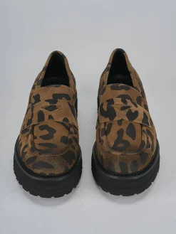 New Mocassini tacco 2cm camoscio Donna Mocassini