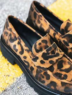 Sale Mocassini tacco 2cm camoscio Donna Mocassini