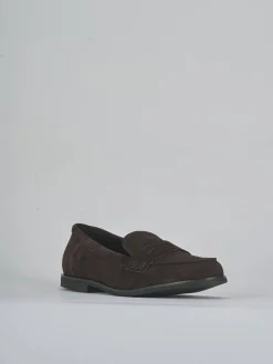 Discount Mocassini tacco 1cm camoscio testa Donna Mocassini