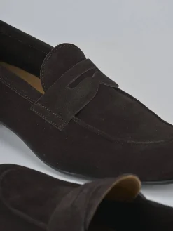 New Mocassini tacco 1cm camoscio testa Uomo Mocassini