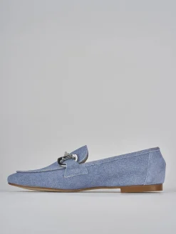 Discount Mocassini tacco 1cm camoscio Donna Mocassini