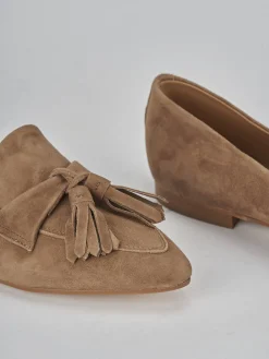 Sale Mocassini tacco 1cm camoscio Donna Mocassini