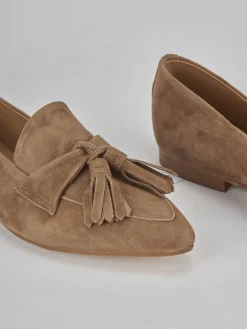 Sale Mocassini tacco 1cm camoscio Donna Mocassini