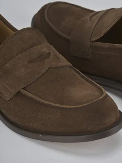 New Mocassini tacco 1cm camoscio Uomo Mocassini