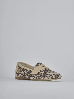 Outlet Mocassini tacco 1cm camoscio Donna Mocassini