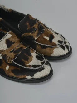 Outlet Mocassini tacco 2cm cavallino Donna Mocassini