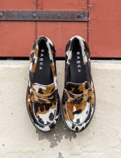 Outlet Mocassini tacco 2cm cavallino Donna Mocassini