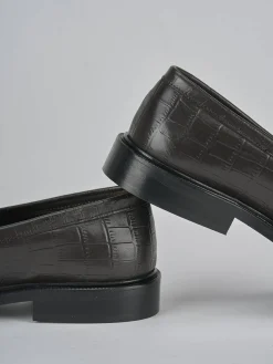 Clearance Mocassini tacco 2cm cocco testa Donna Mocassini