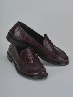 Clearance Mocassini tacco 2cm cocco bordo' Donna Mocassini