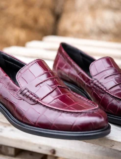 Clearance Mocassini tacco 2cm cocco bordo' Donna Mocassini