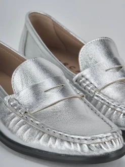 Clearance Mocassini tacco 1cm laminato Donna Mocassini